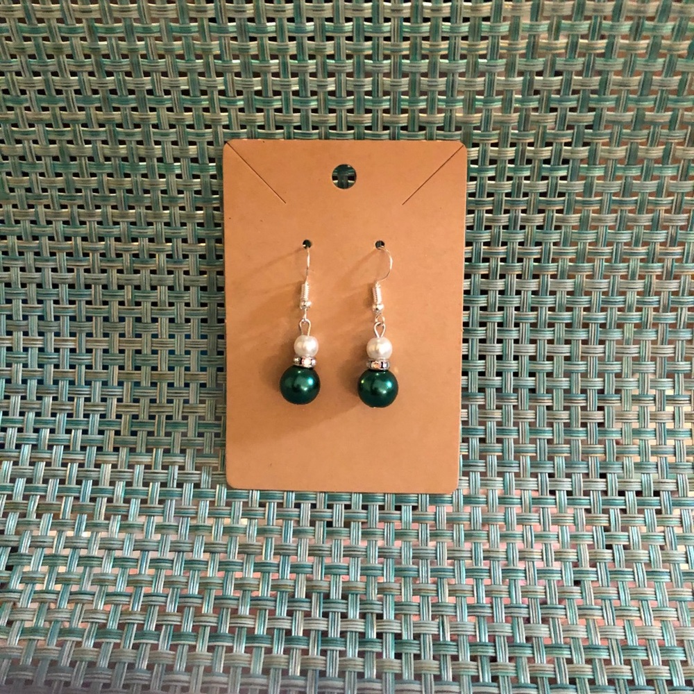 Snowman Earrings with wire hooks
